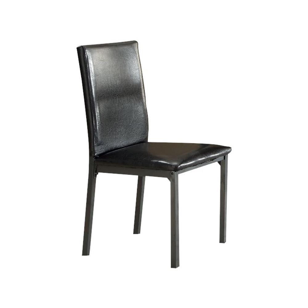 Set of 2 Faux Leather Dining Chairs Q999