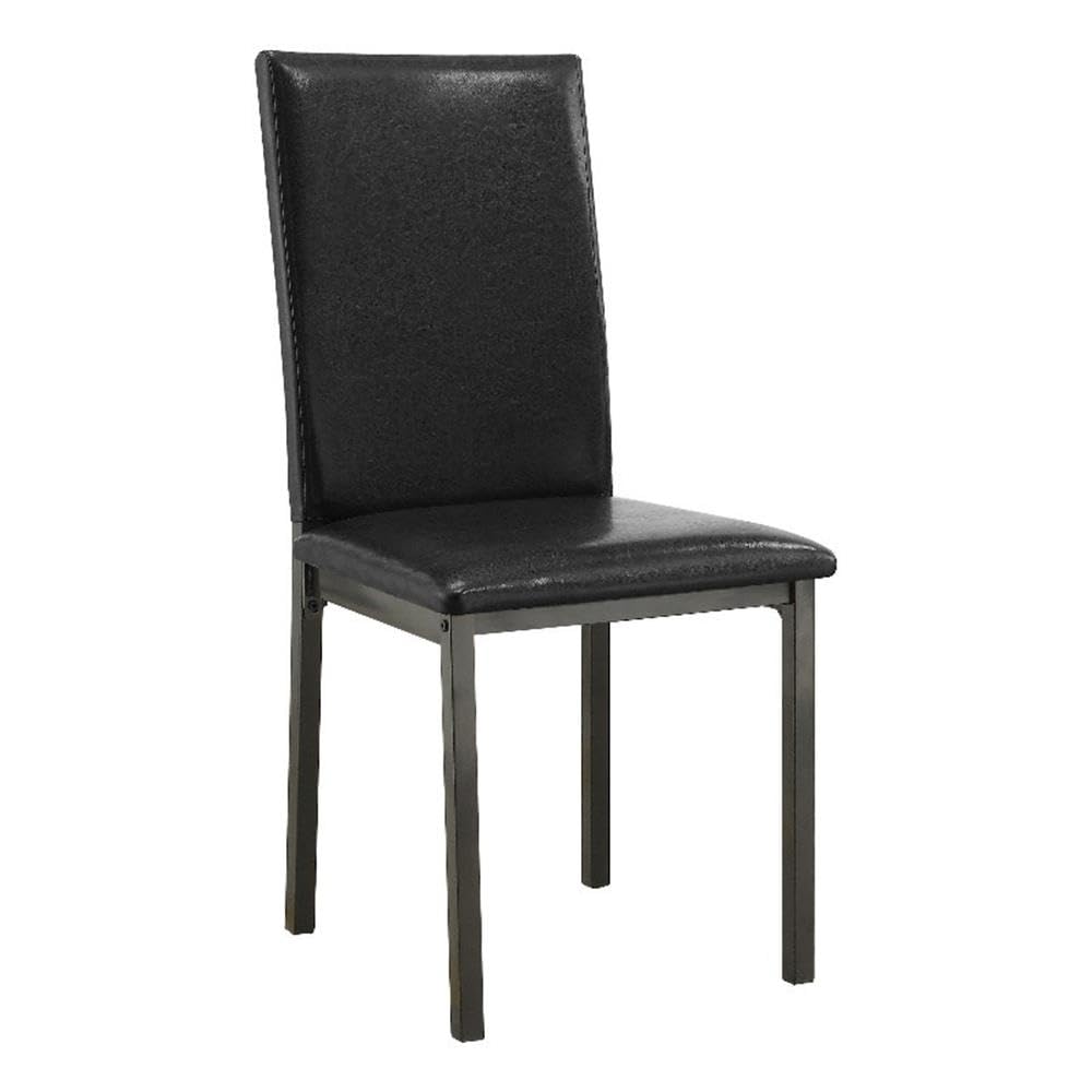 Set of 2 Faux Leather Dining Chairs Q999