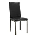 Set of 2 Faux Leather Dining Chairs Q999