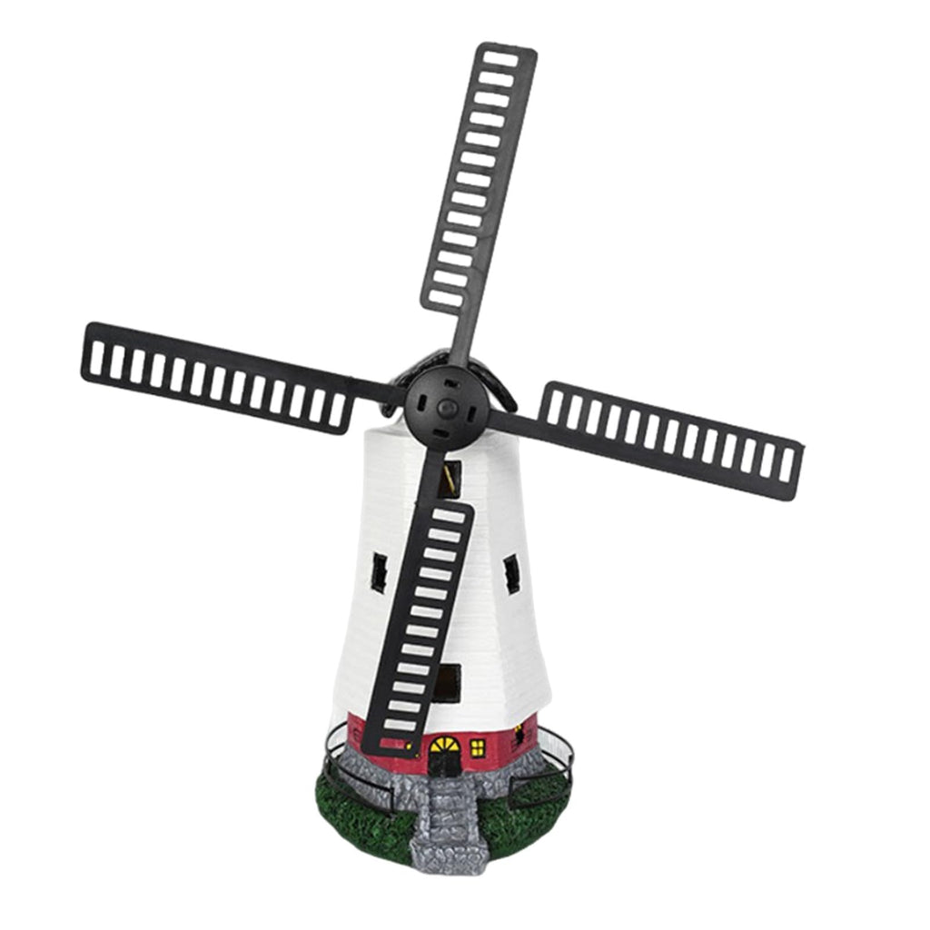 Solar Powered Lighthouse Statue 13 inch U566