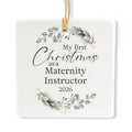 Ceramic 3-inch Square Ornament H205