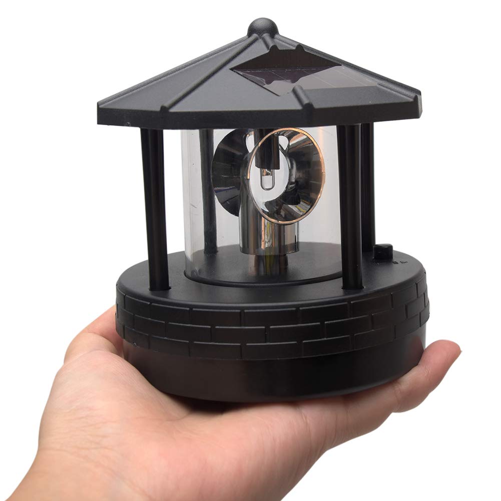 Solar Lighthouse Light with Rotating Beacon Q123