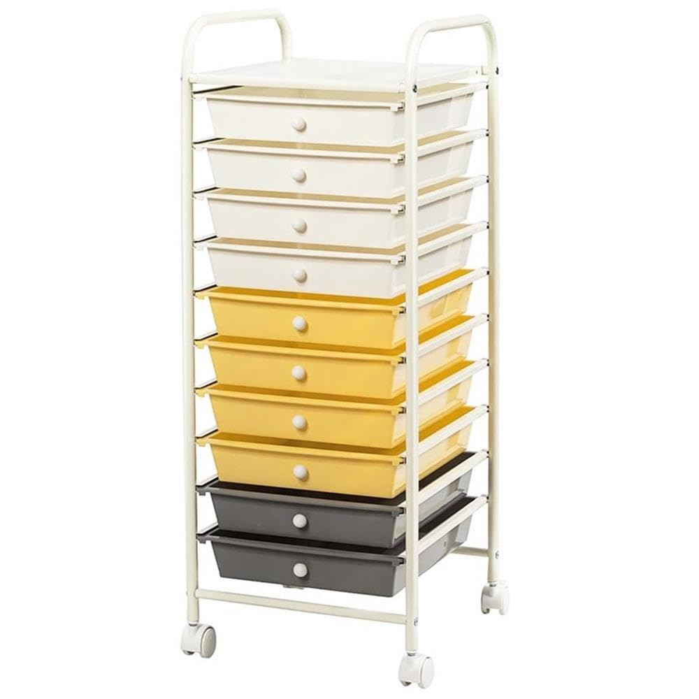 Rolling Storage Cart with 10 Drawers L961453