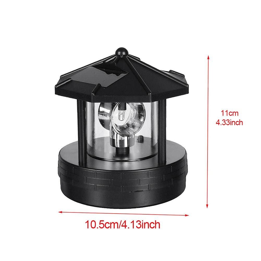 Solar Lighthouse Light with Rotating Beacon Q123
