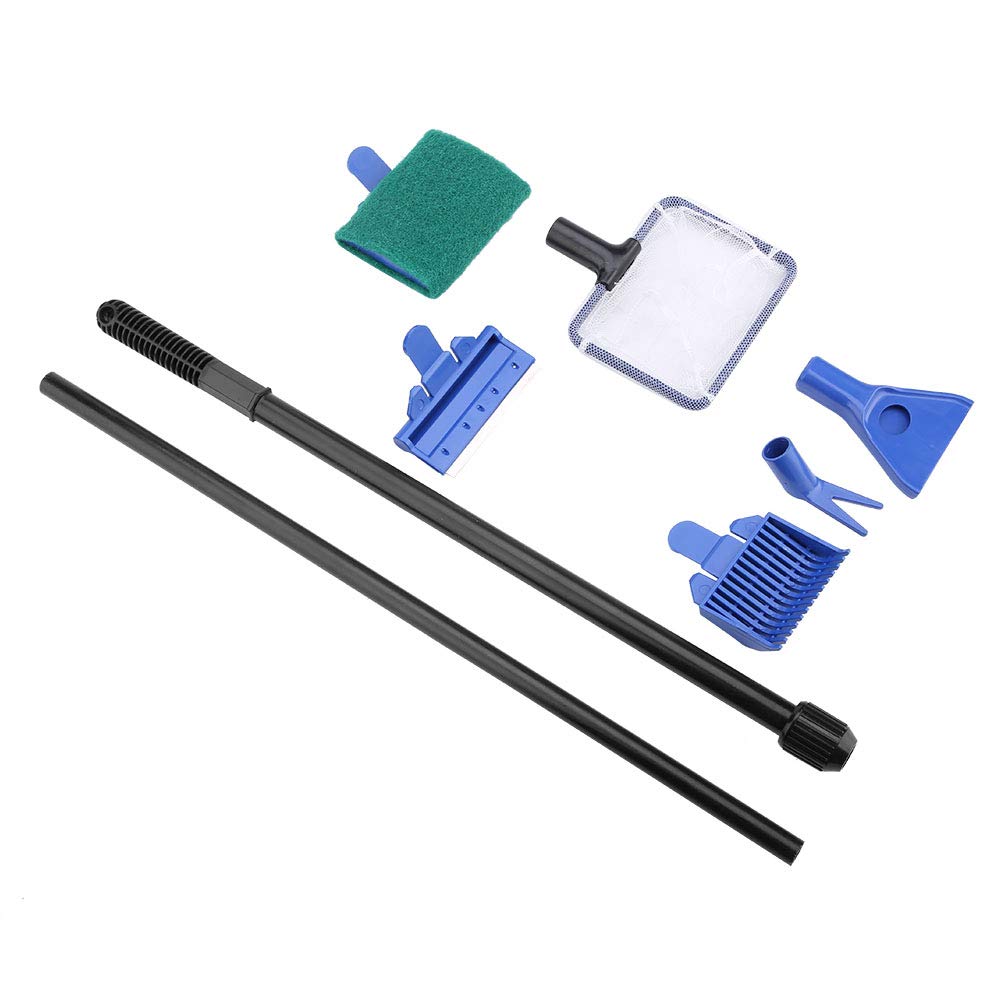 5 in 1 Retractable Aquarium Cleaning Kit with Stainless Steel Scraper V44990