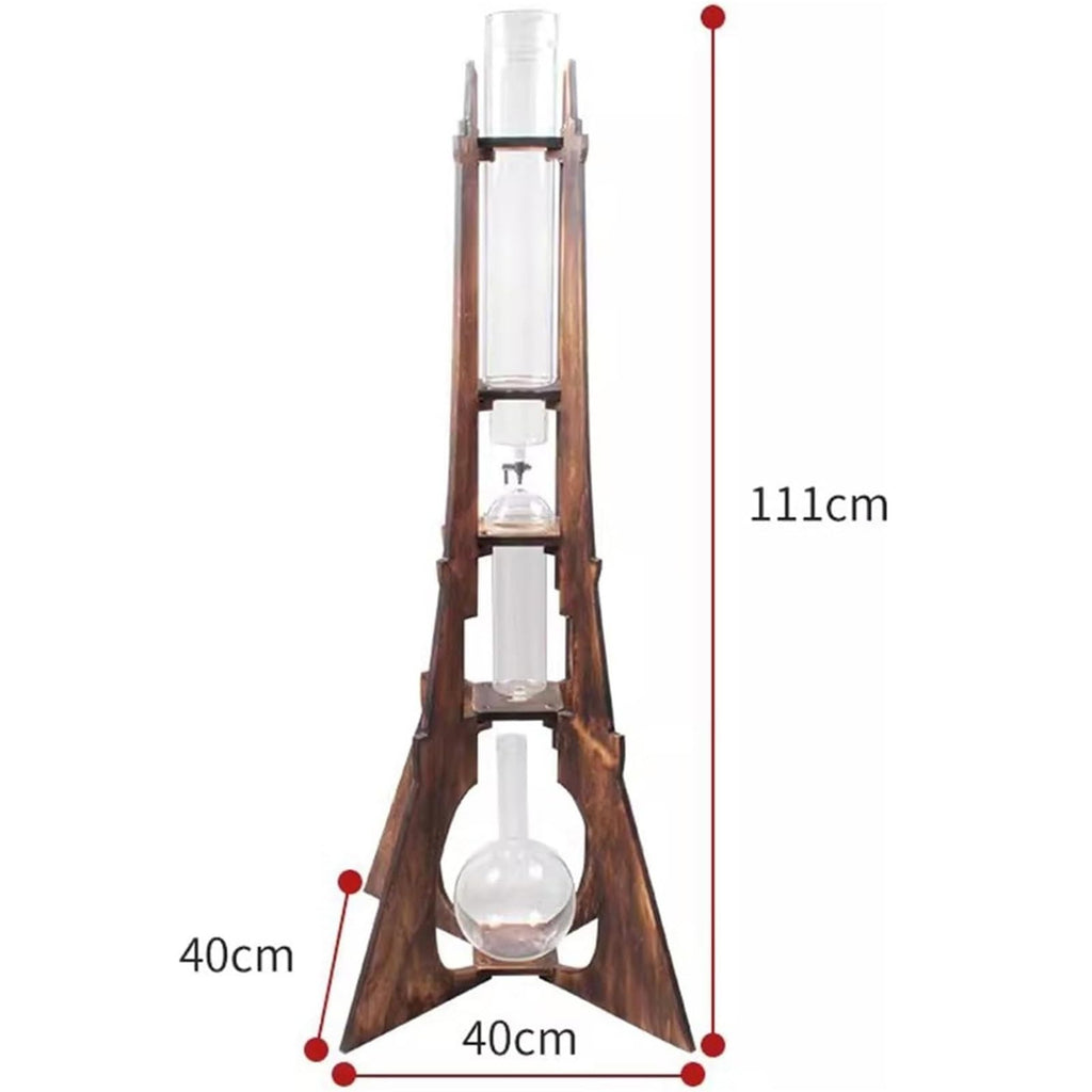 Cold Drip Coffee Maker with Double Stainless Steel Valve 8-10 Cups A135