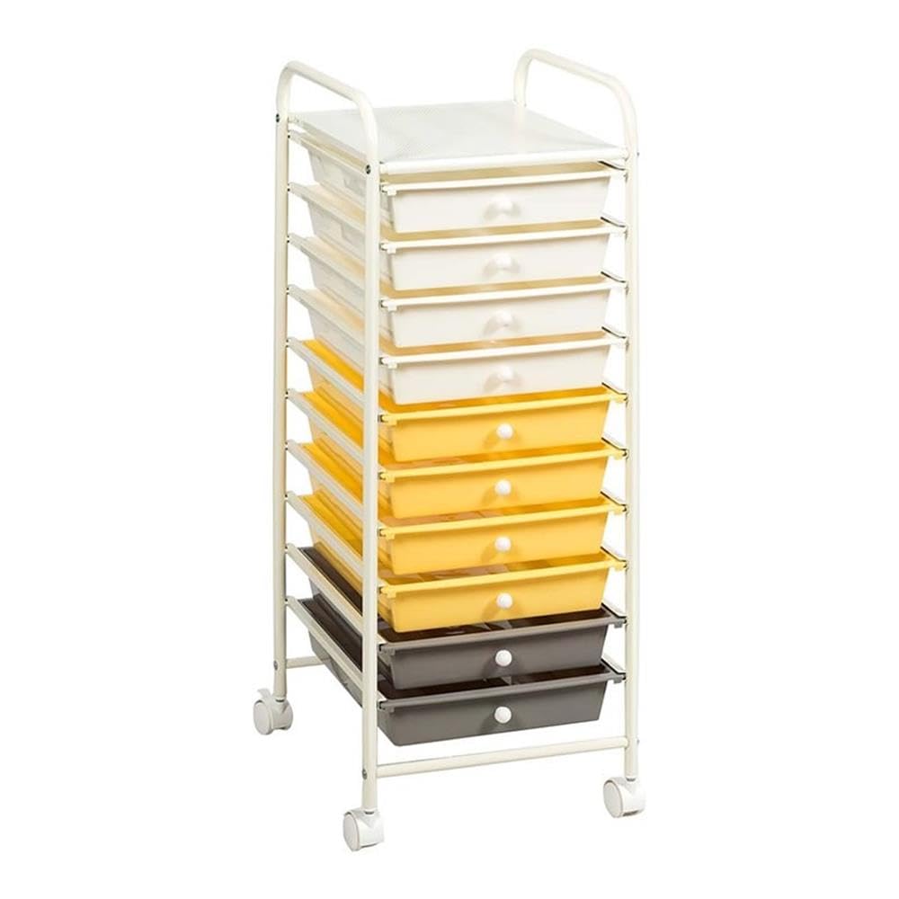 Rolling Storage Cart with 10 Drawers L961453