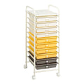 Rolling Storage Cart with 10 Drawers L961453
