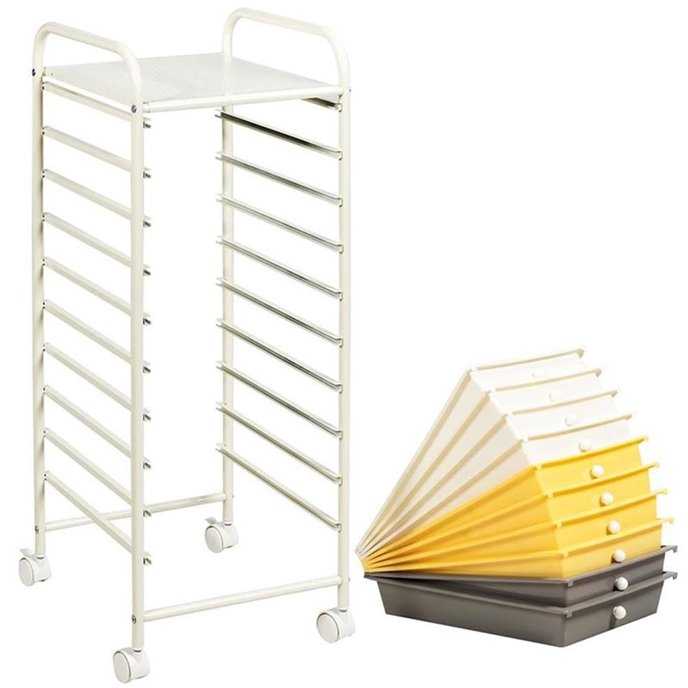Rolling Storage Cart with 10 Drawers L961453
