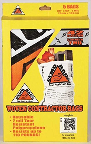 42 Gallon Trash Bag, 5 Bags Per Pack V168216