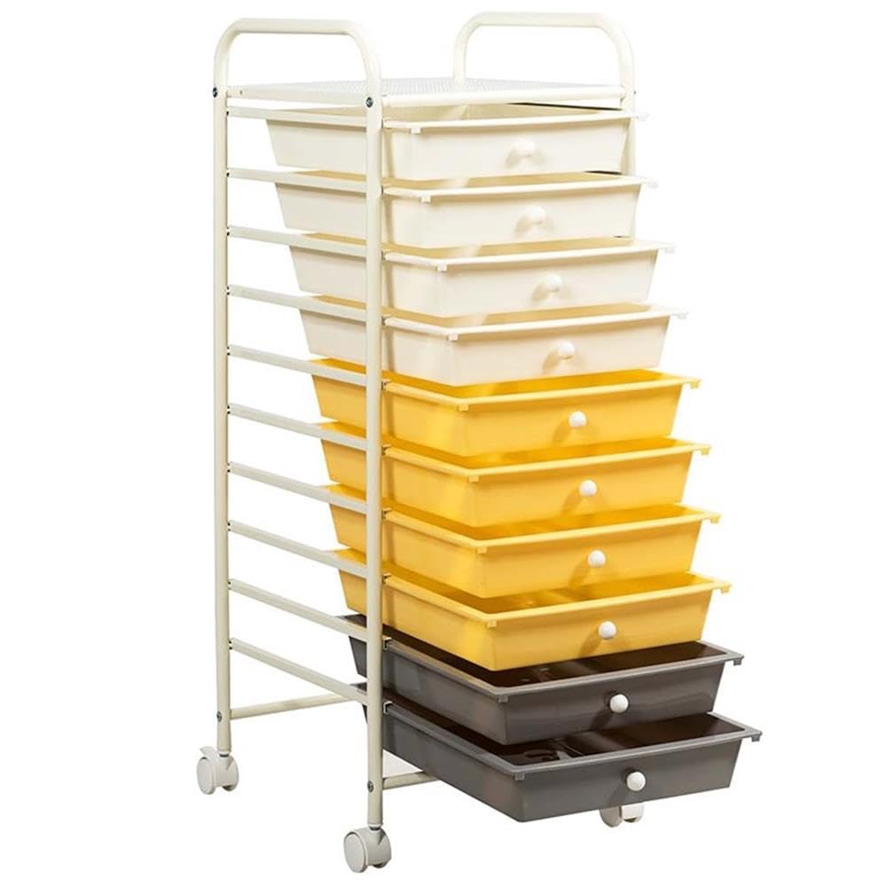 Rolling Storage Cart with 10 Drawers L961453