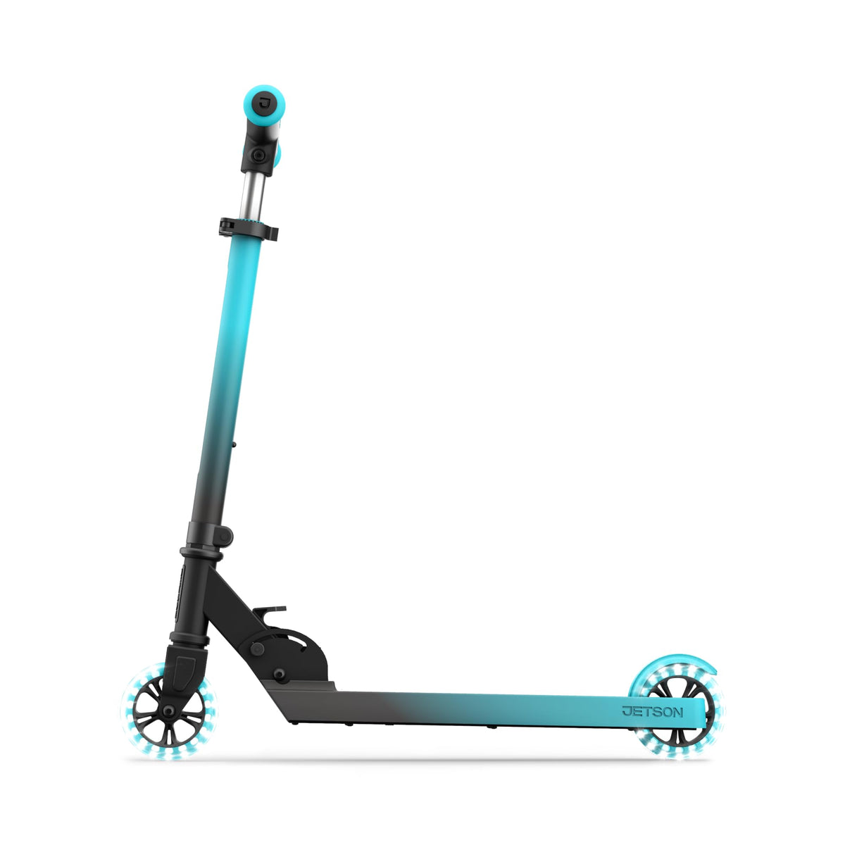 2-Wheel Light-Up Folding Kick Scooter with Adjustable Handlebar Y702
