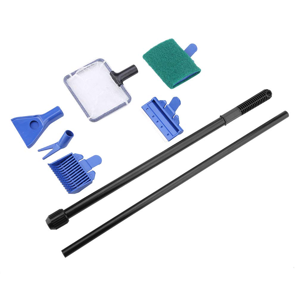 5 in 1 Retractable Aquarium Cleaning Kit with Stainless Steel Scraper V44990