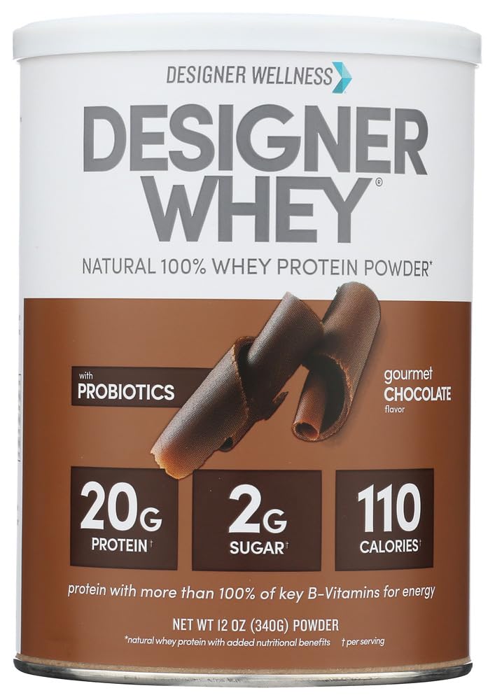 Whey Protein Powder Gourmet Chocolate 12-Ounce Pack of 2 U16617