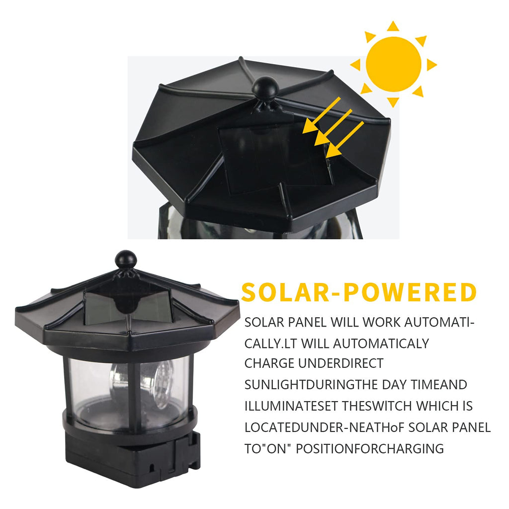 Solar Rotating Lighthouse Lamp S1720