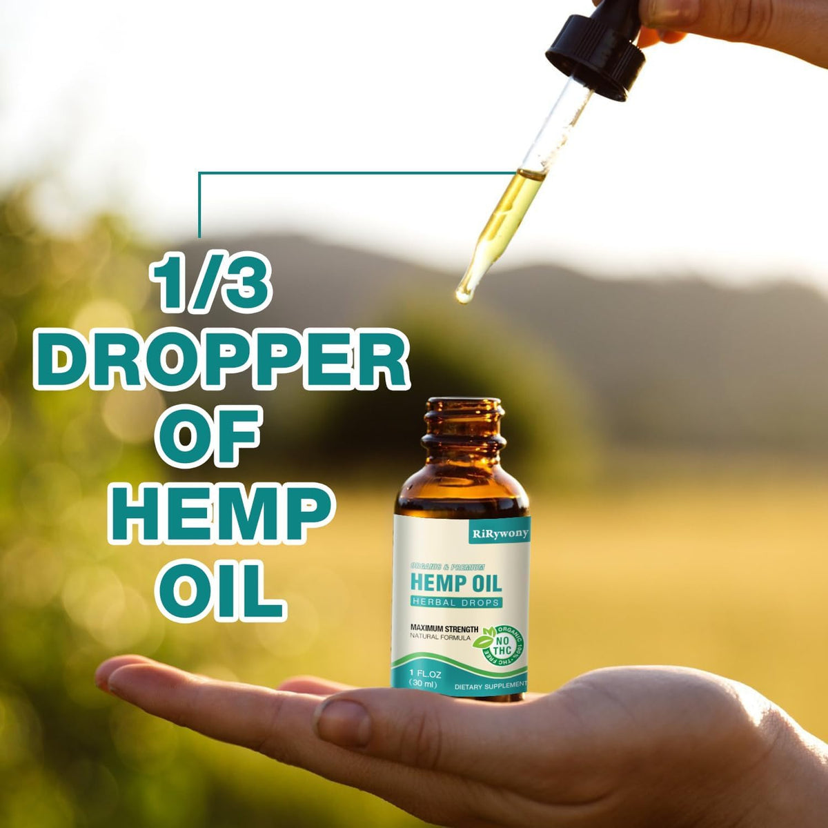 Organic Hemp Oil Drops 3-Pack M611