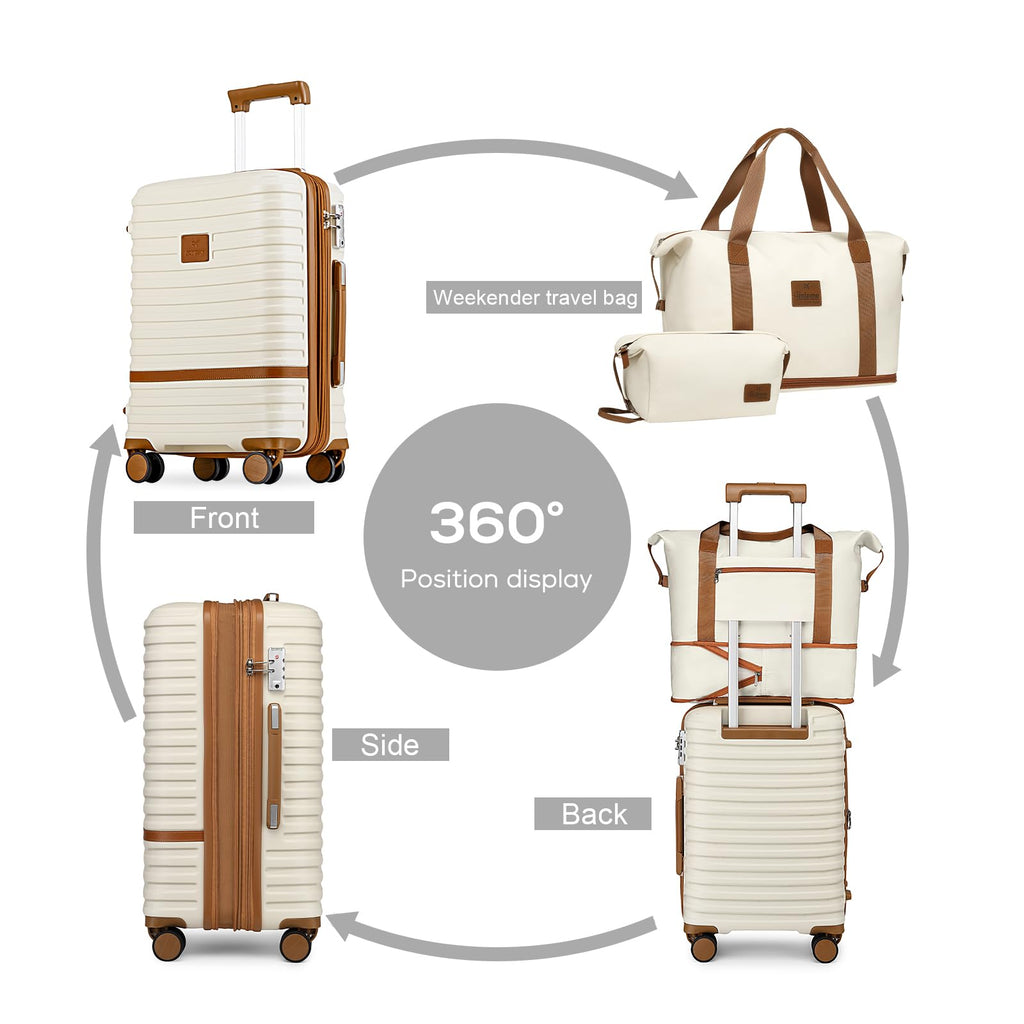 20 Inch Expandable Spinner Wheel Hard Shell Luggage Set with TSA Lock A694
