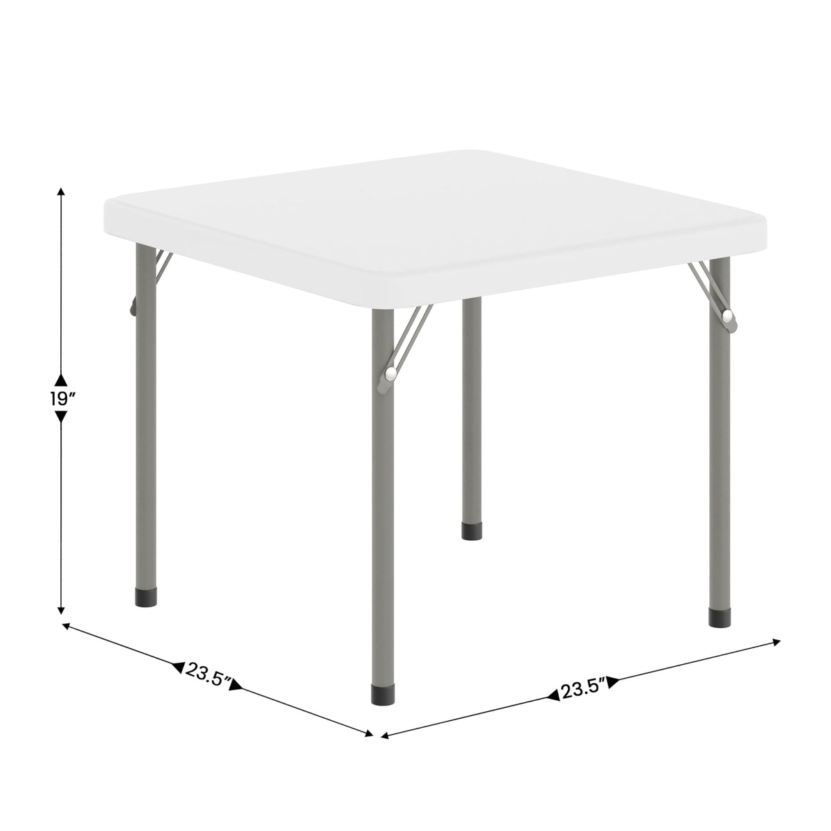 Kids 24x24 in Plastic Locking Folding Table R724
