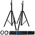 Adjustable Speaker Light Stands Pair with XLR Cables D237332