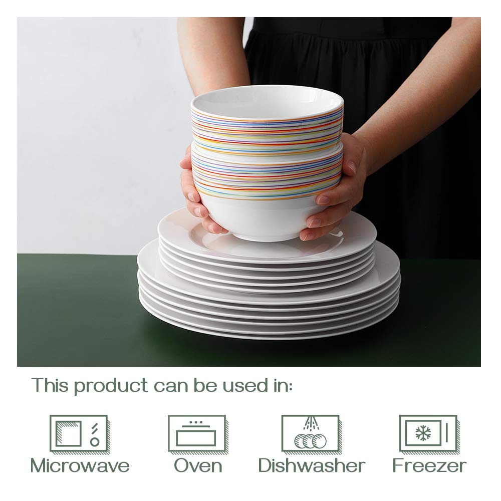 5.8" 30 Ounces Ceramic Bowls Set of 4 W281206