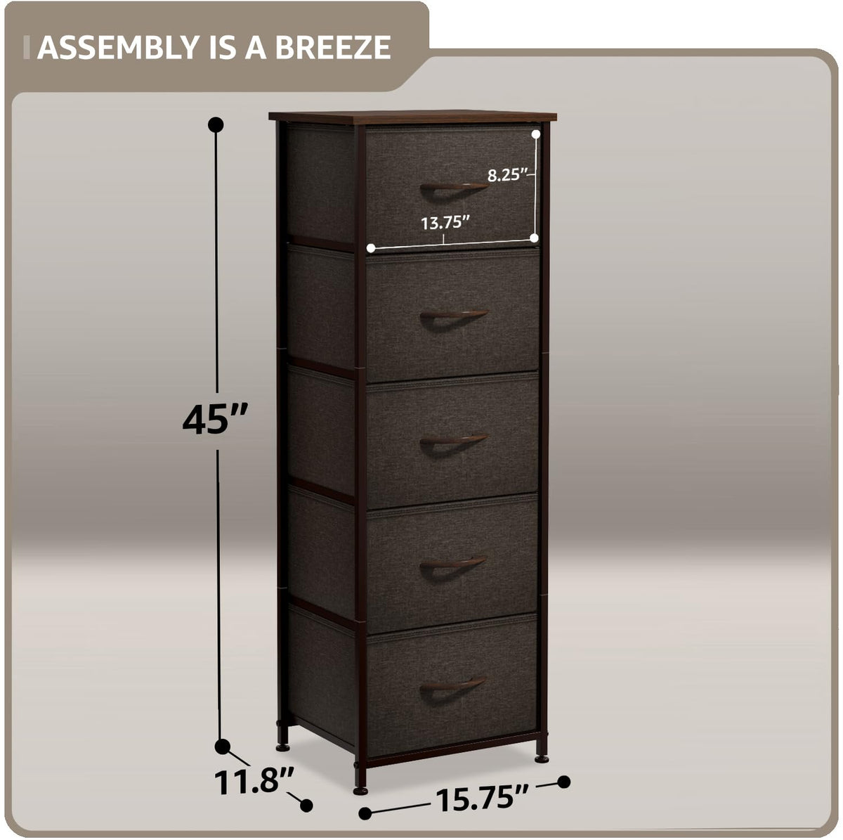 5 Drawer Nightstand J6963