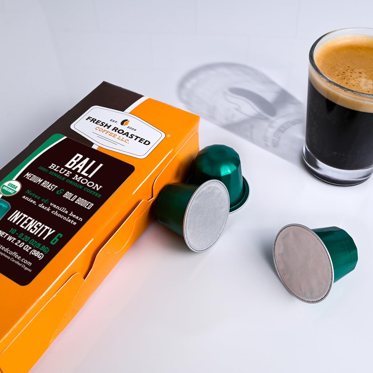 Organic Espresso Capsules for Nespresso OriginalLine, 120 Aluminum Capsules N7515