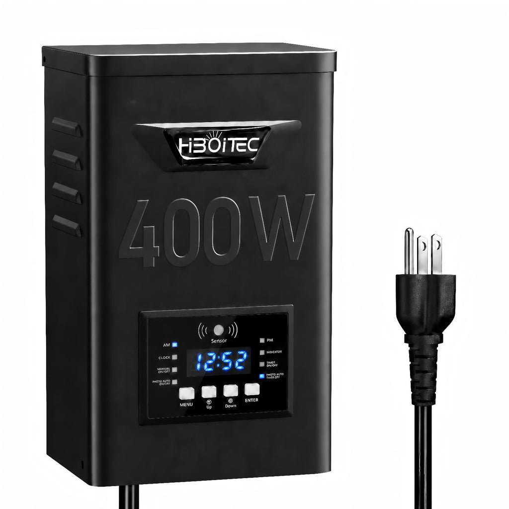 400W Low Voltage Landscape Transformer with Photocell Sensor Timer G63429