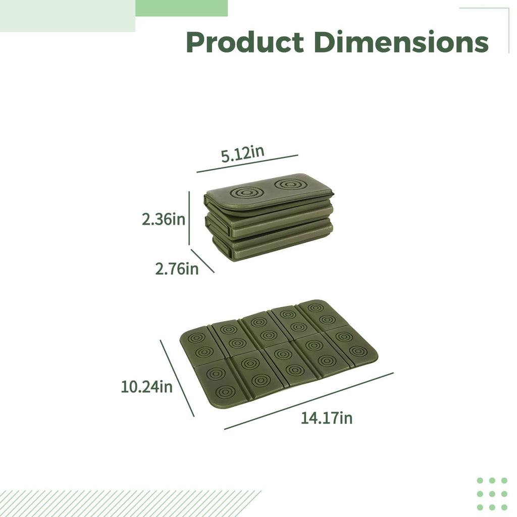 2 Pcs Waterproof Folding Foam Camping Mat Seat Cushion M51199
