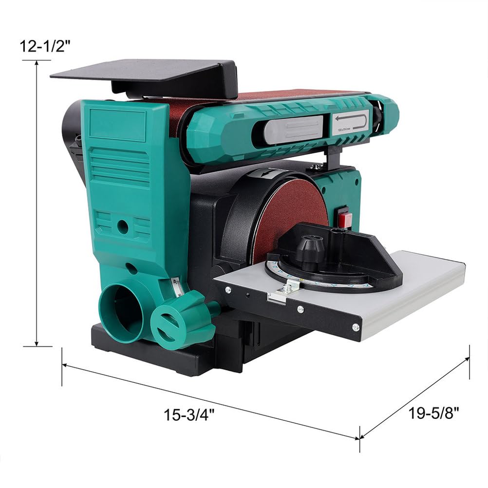4x36 in Belt & 6 in Disc Sander with Cast Iron Base C4220