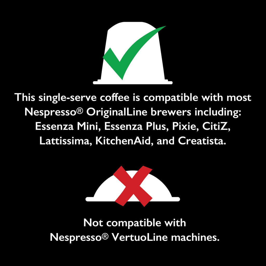 Organic Espresso Capsules for Nespresso OriginalLine, 120 Aluminum Capsules N7515