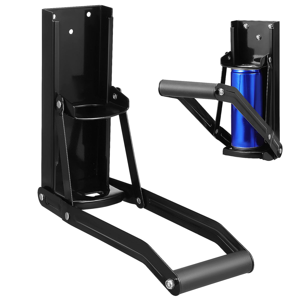 Black Heavy Duty Wall Mounted Can Crusher K887