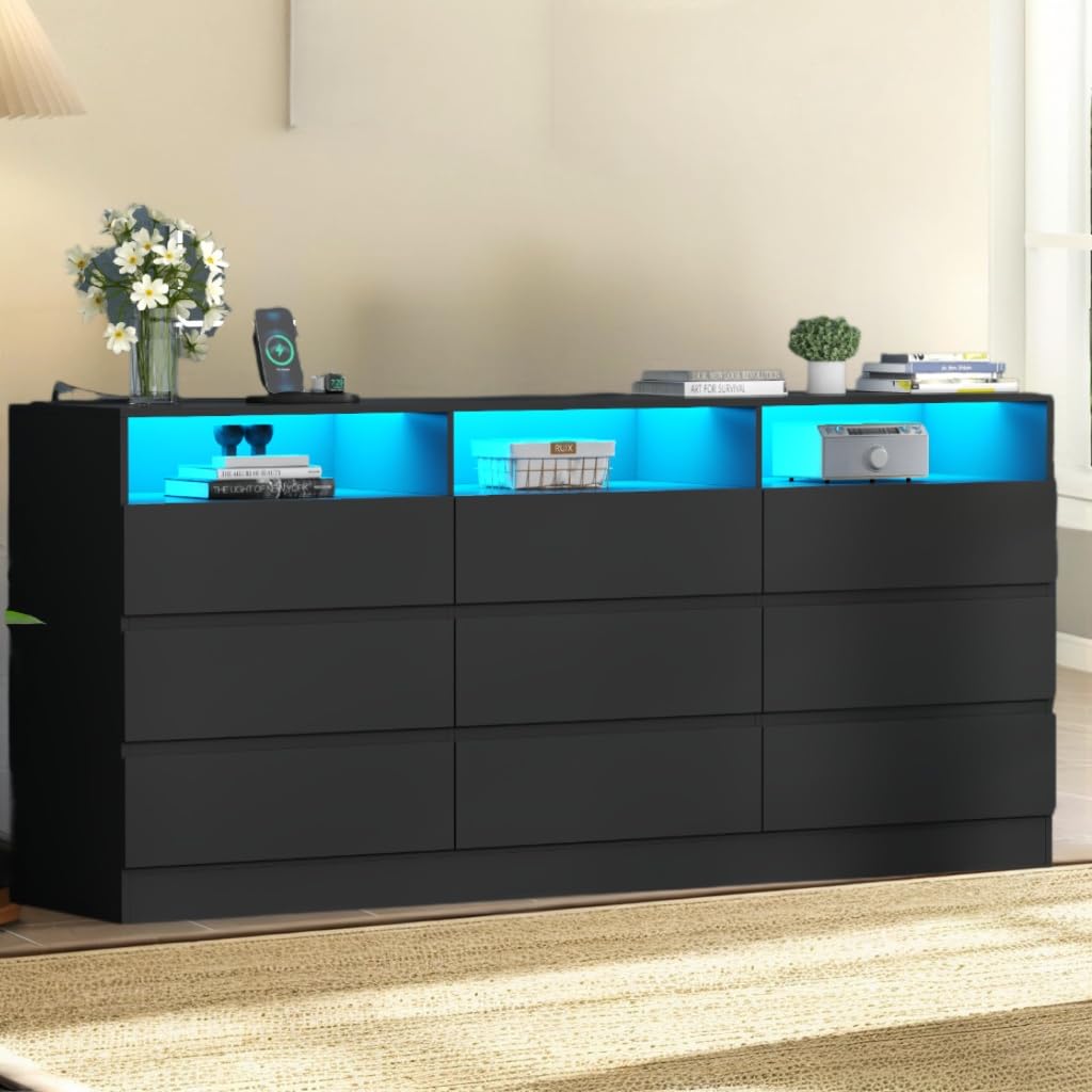 9 Drawer Dresser with Power Outlet S60538
