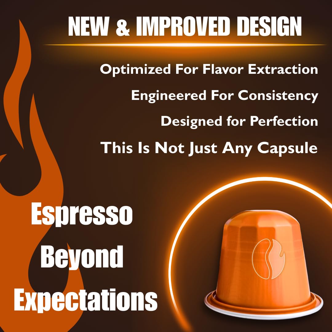 Organic Espresso Capsules for Nespresso OriginalLine, 120 Aluminum Capsules N7515