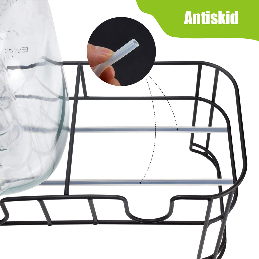 1 Gallon Glass Drink Dispenser with Stand and Spigot K37358