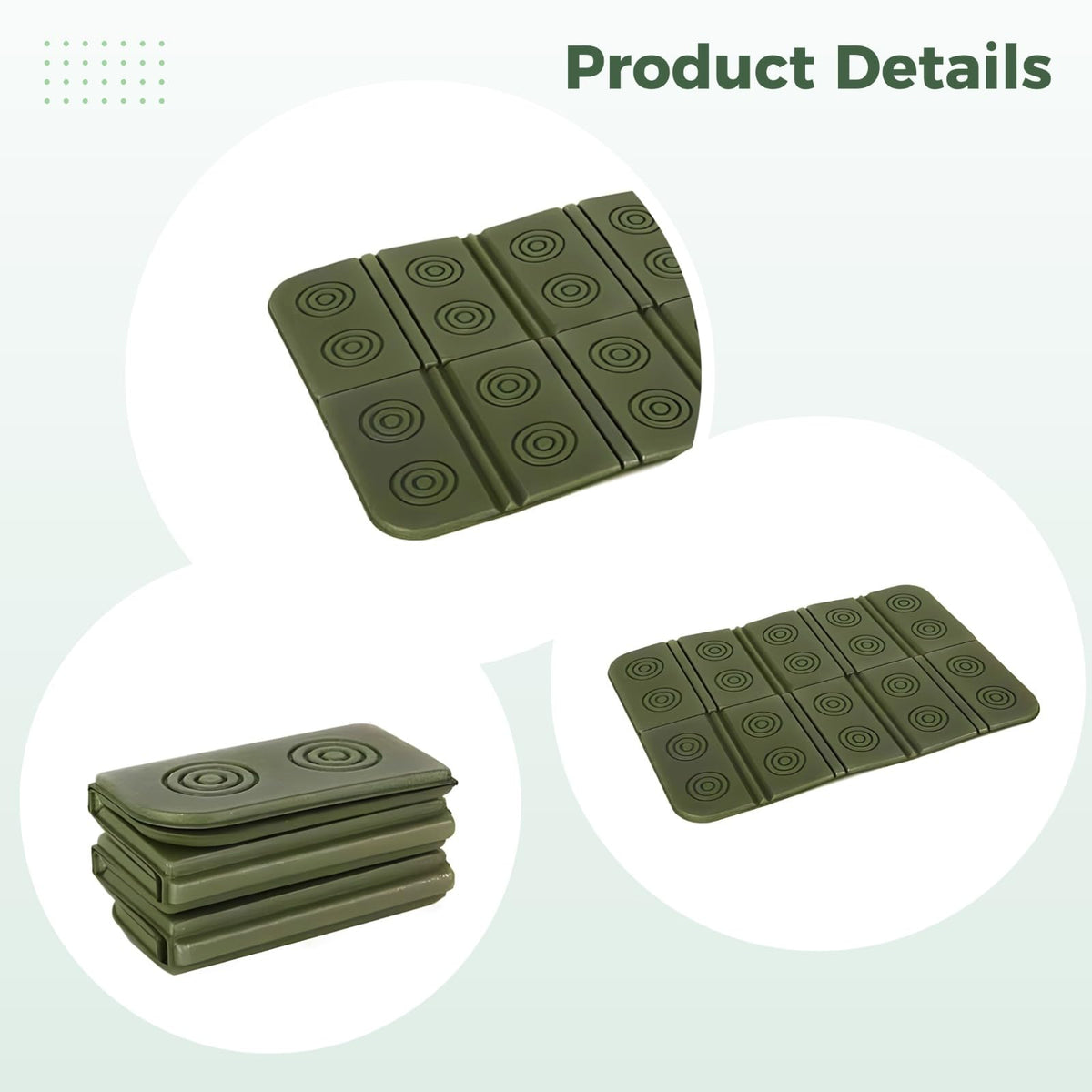 2 Pcs Waterproof Folding Foam Camping Mat Seat Cushion M51199