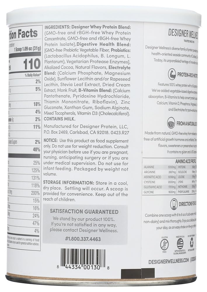 Whey Protein Powder Gourmet Chocolate 12-Ounce Pack of 2 U16617