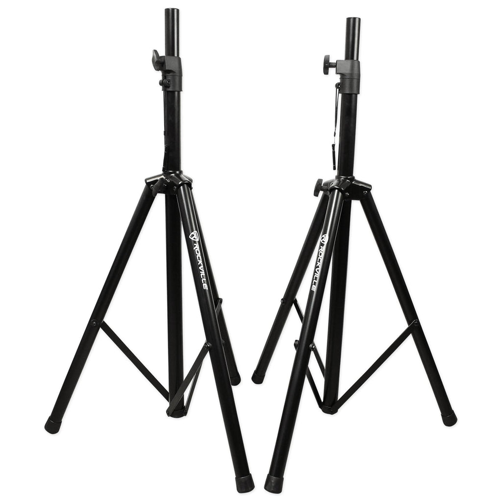 Adjustable Speaker Light Stands Pair with XLR Cables D237332