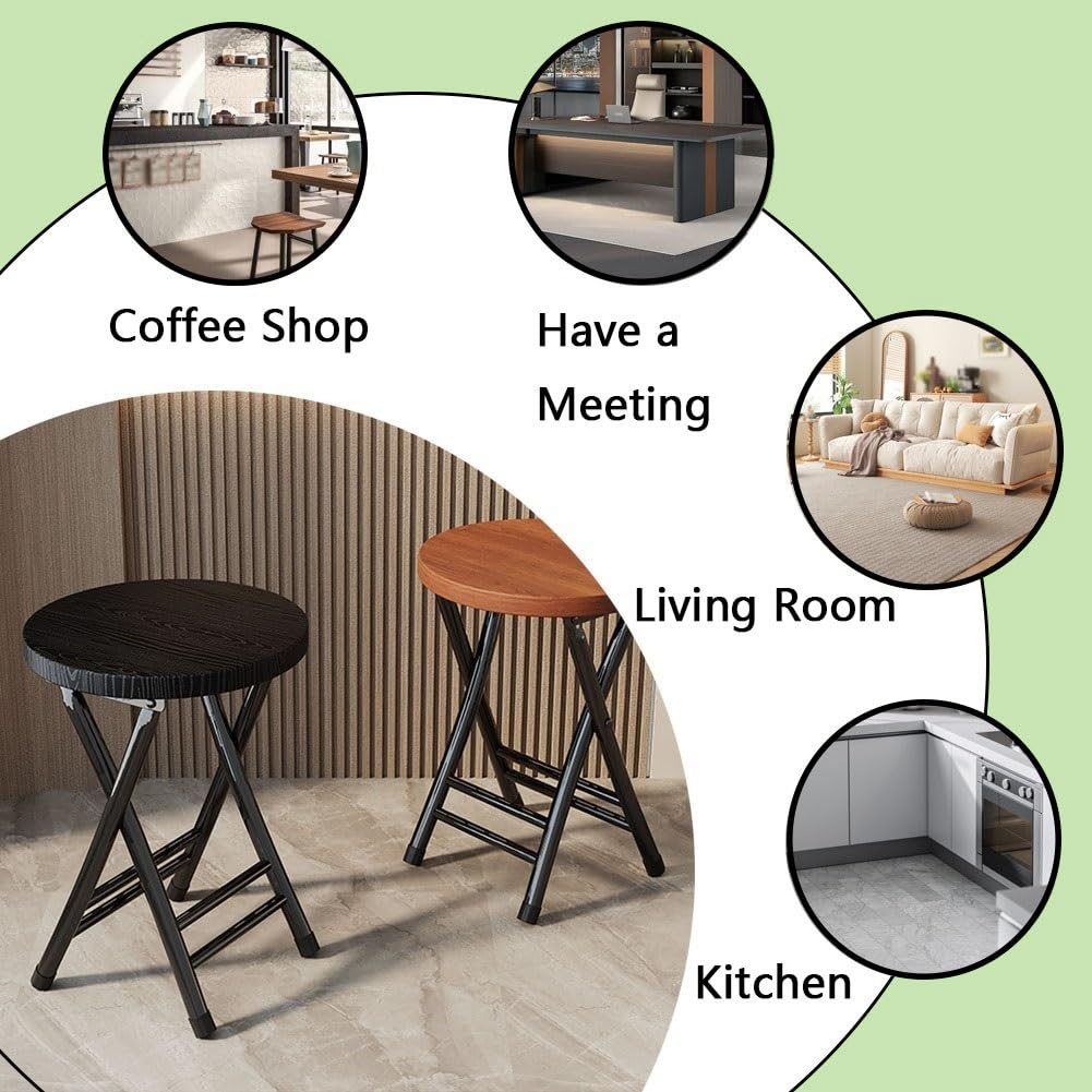 18 Inch Round Backless Folding Bar Stool Y8399