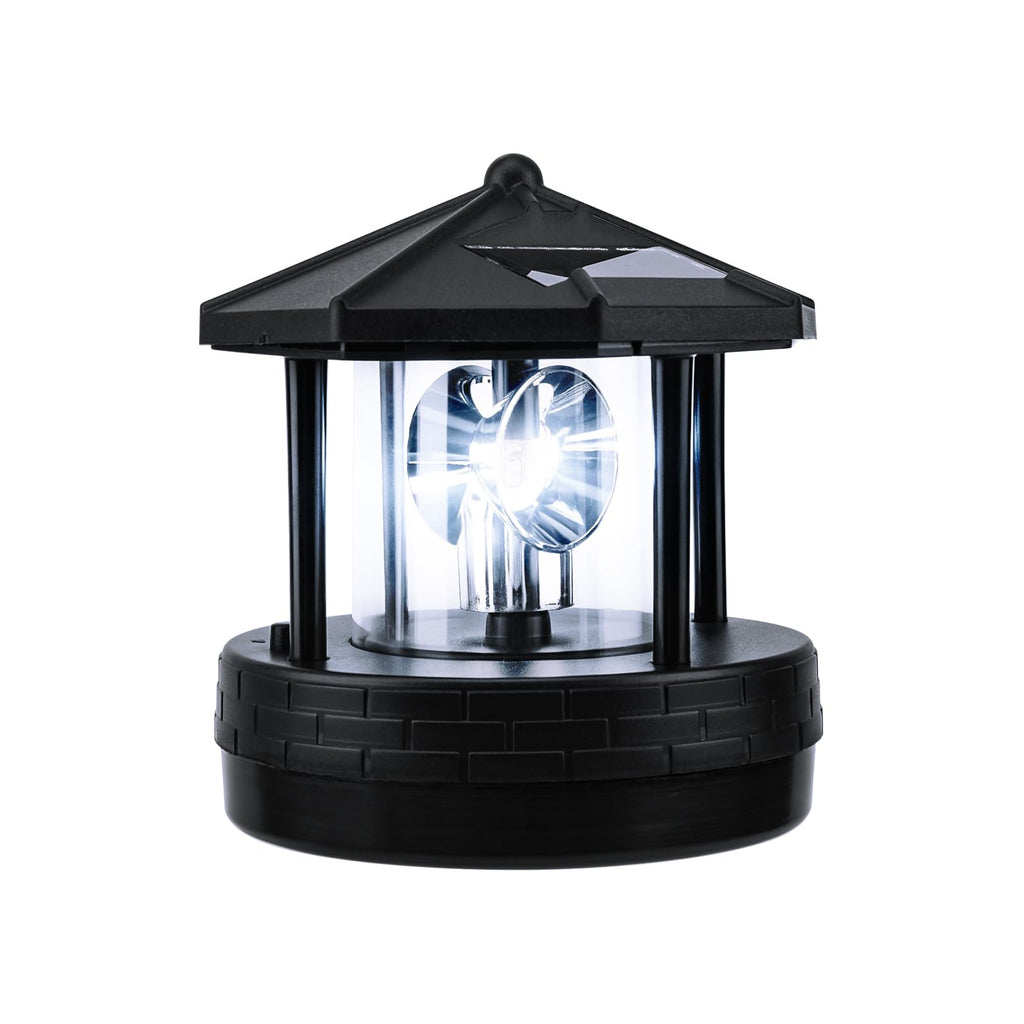 Solar Lighthouse Light with Rotating Beacon Q123