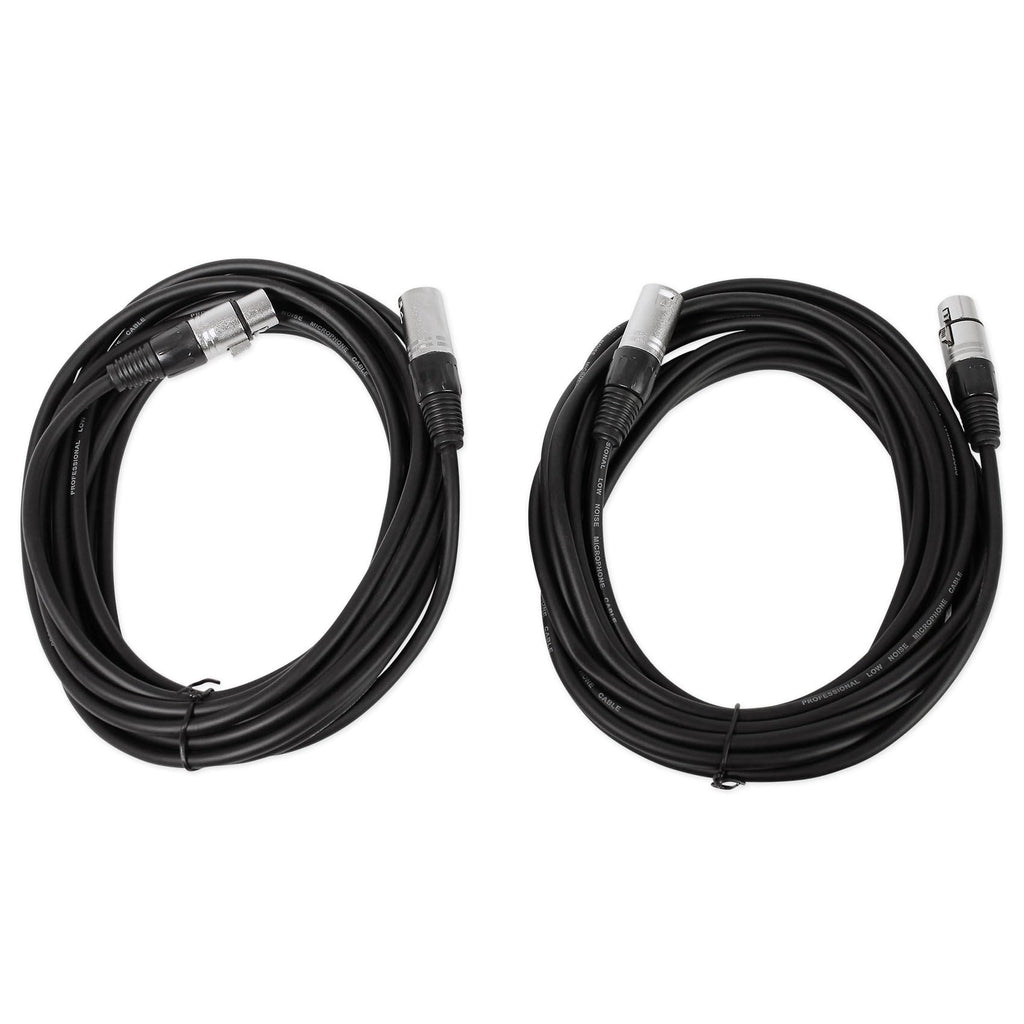 Adjustable Speaker Light Stands Pair with XLR Cables D237332