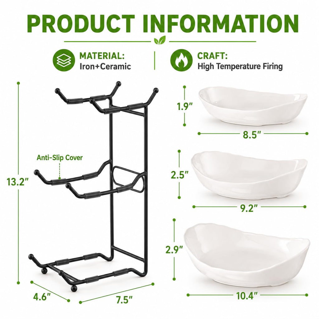 3 Tier Ceramic Fruit Bowl A79764