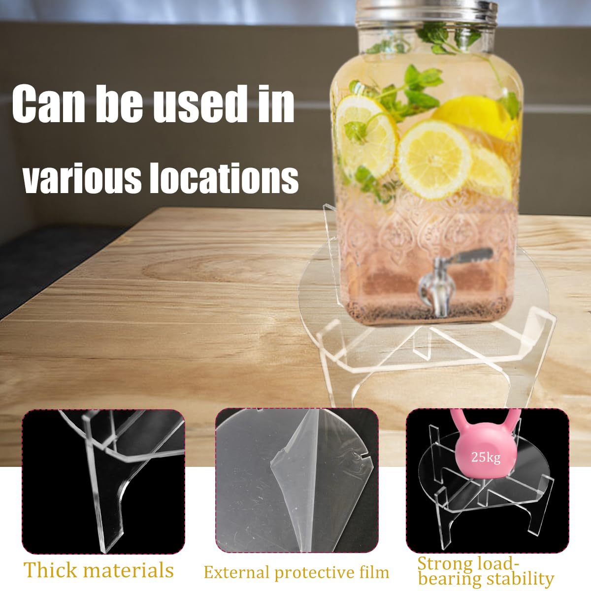 Acrylic Beverage Dispenser Stand E39769