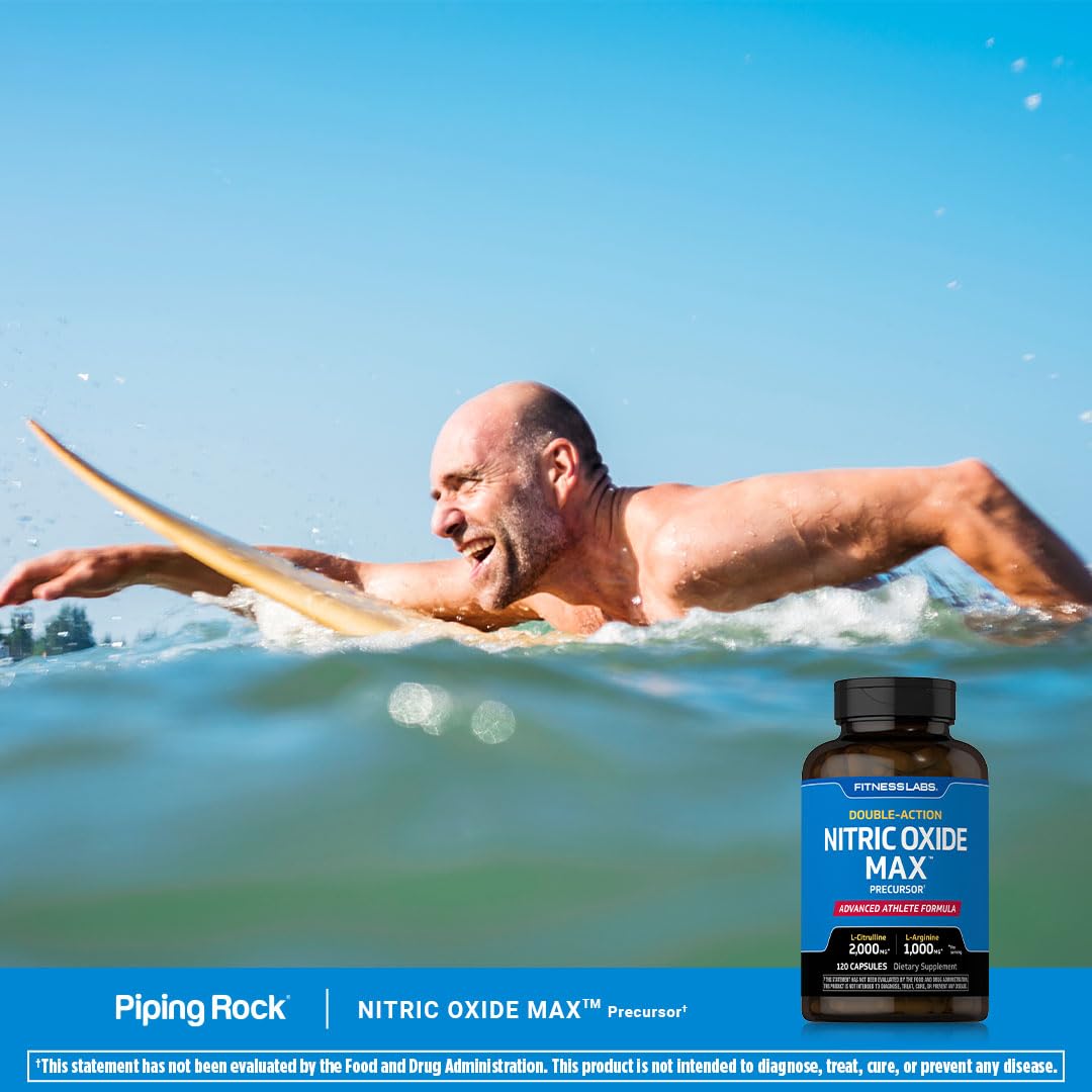 3000mg 120 Capsules Nitric Oxide Supplement with L Arginine and L Citrulline W768932