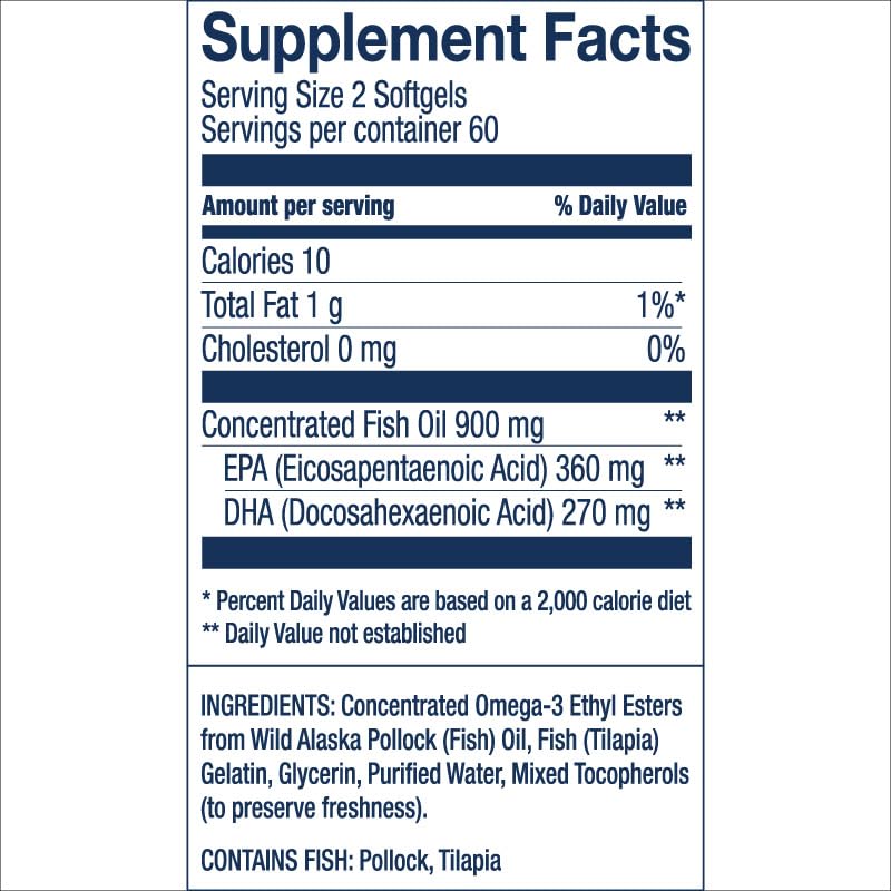 Wild Alaskan Easy Swallow Minis 120 Count E179345