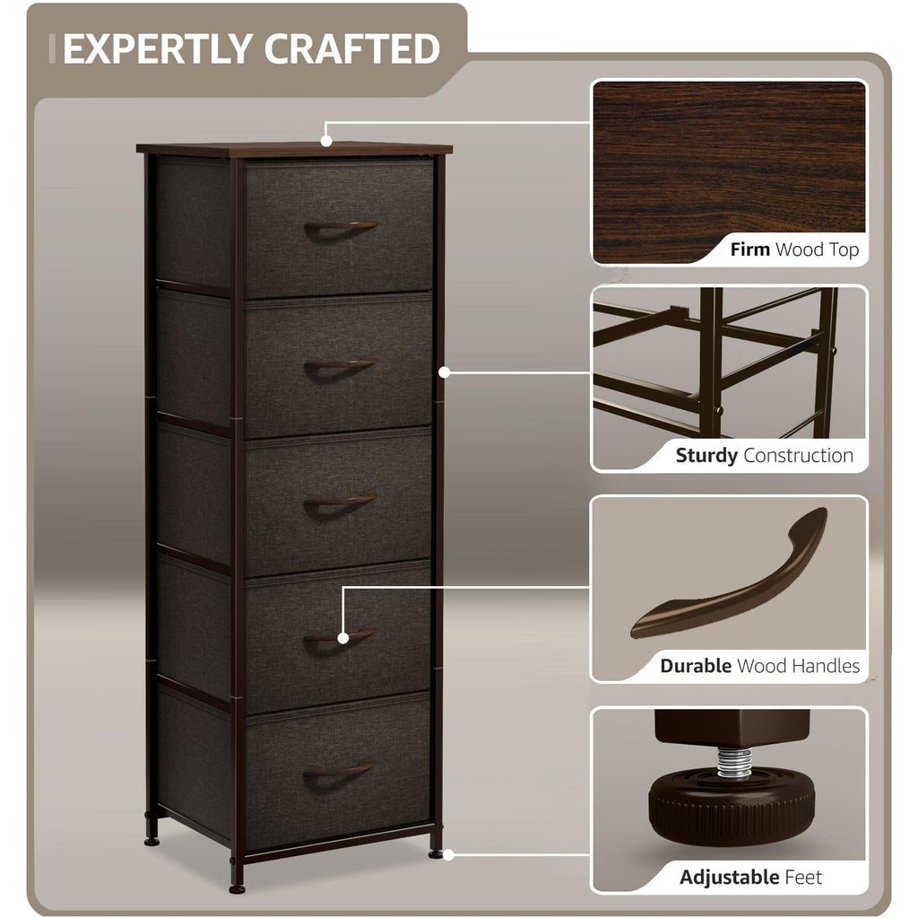 5 Drawer Nightstand J6963