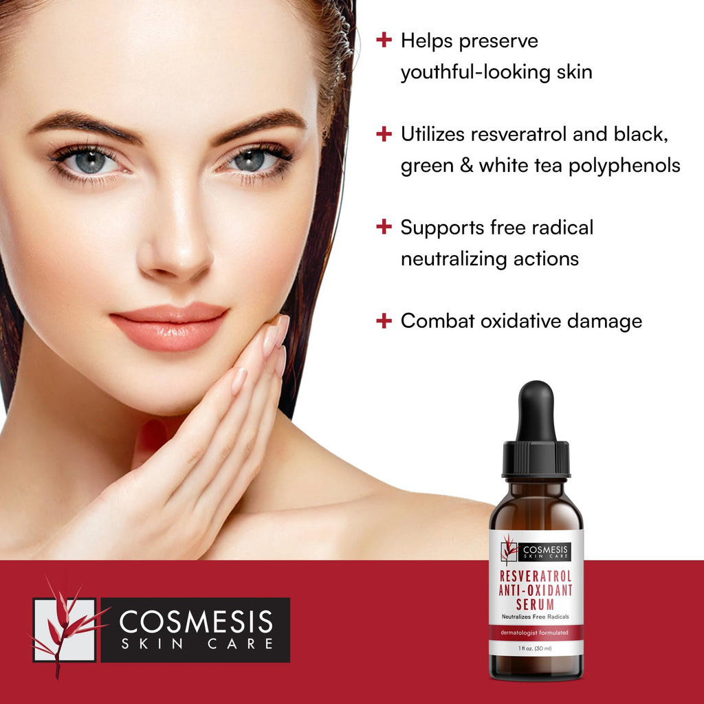 Resveratrol Antioxidant Serum with Tea Polyphenols, 1 fl oz N296531