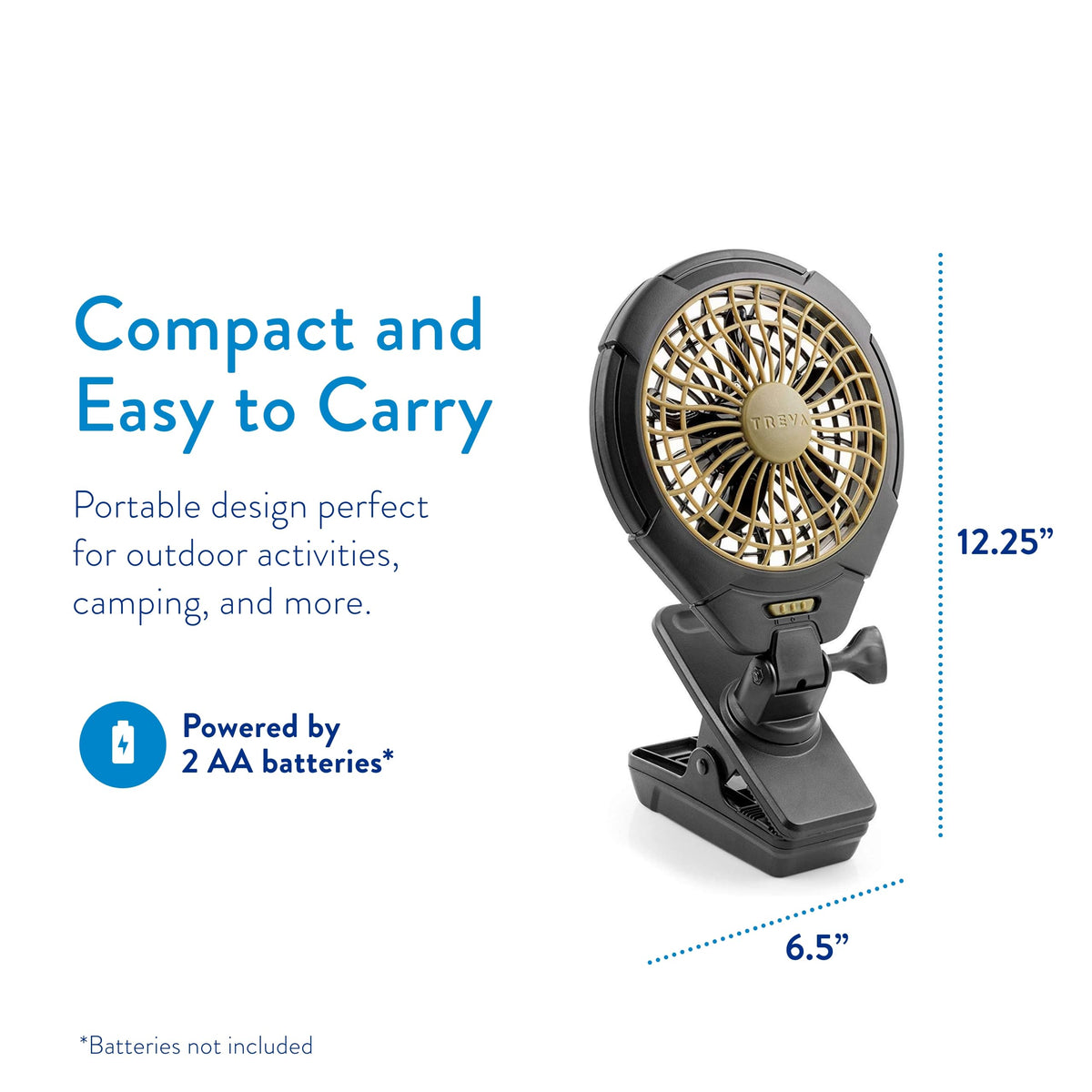 5 in Battery Powered Clip Fan Z668