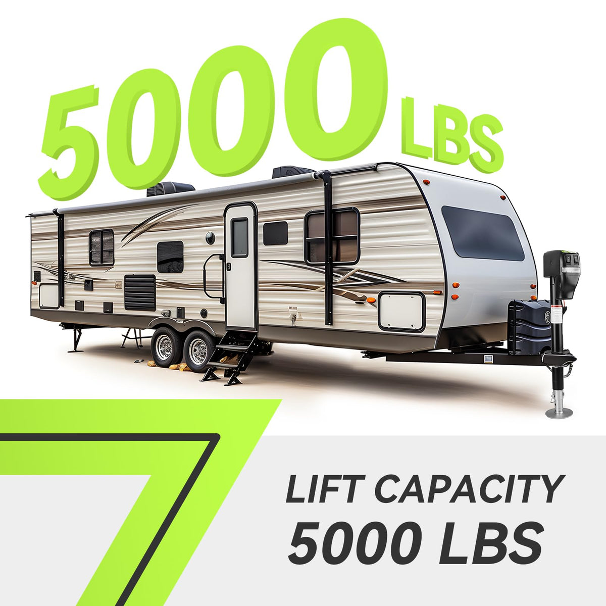Electric A-Frame Trailer Jack 18" Lift K35043