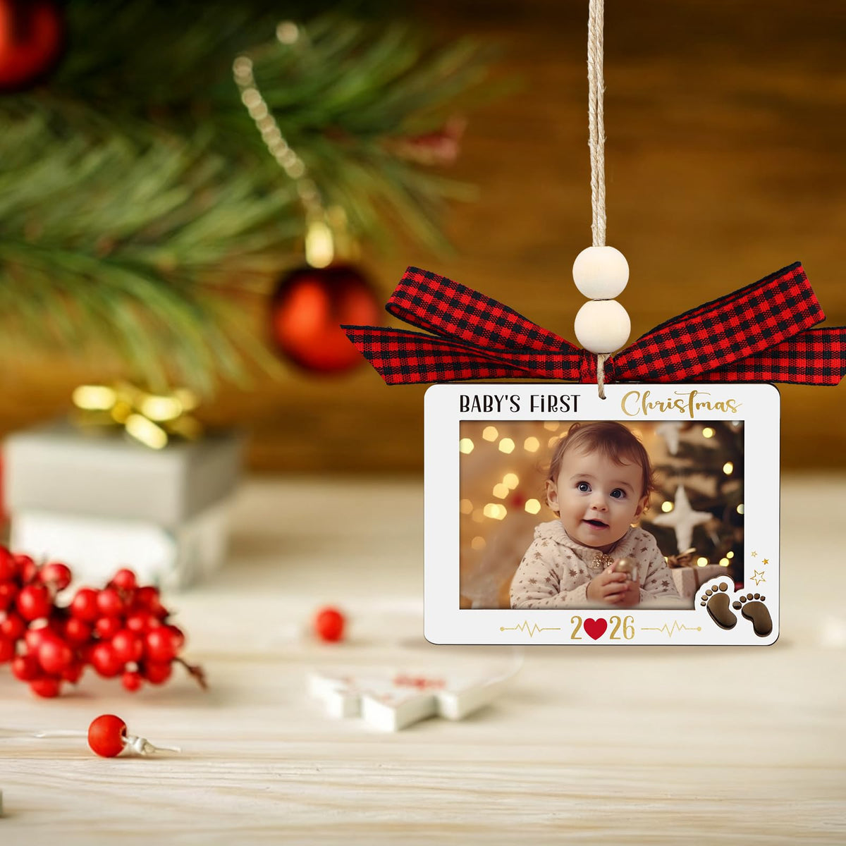 Baby's First Christmas Photo Frame Ornament X138