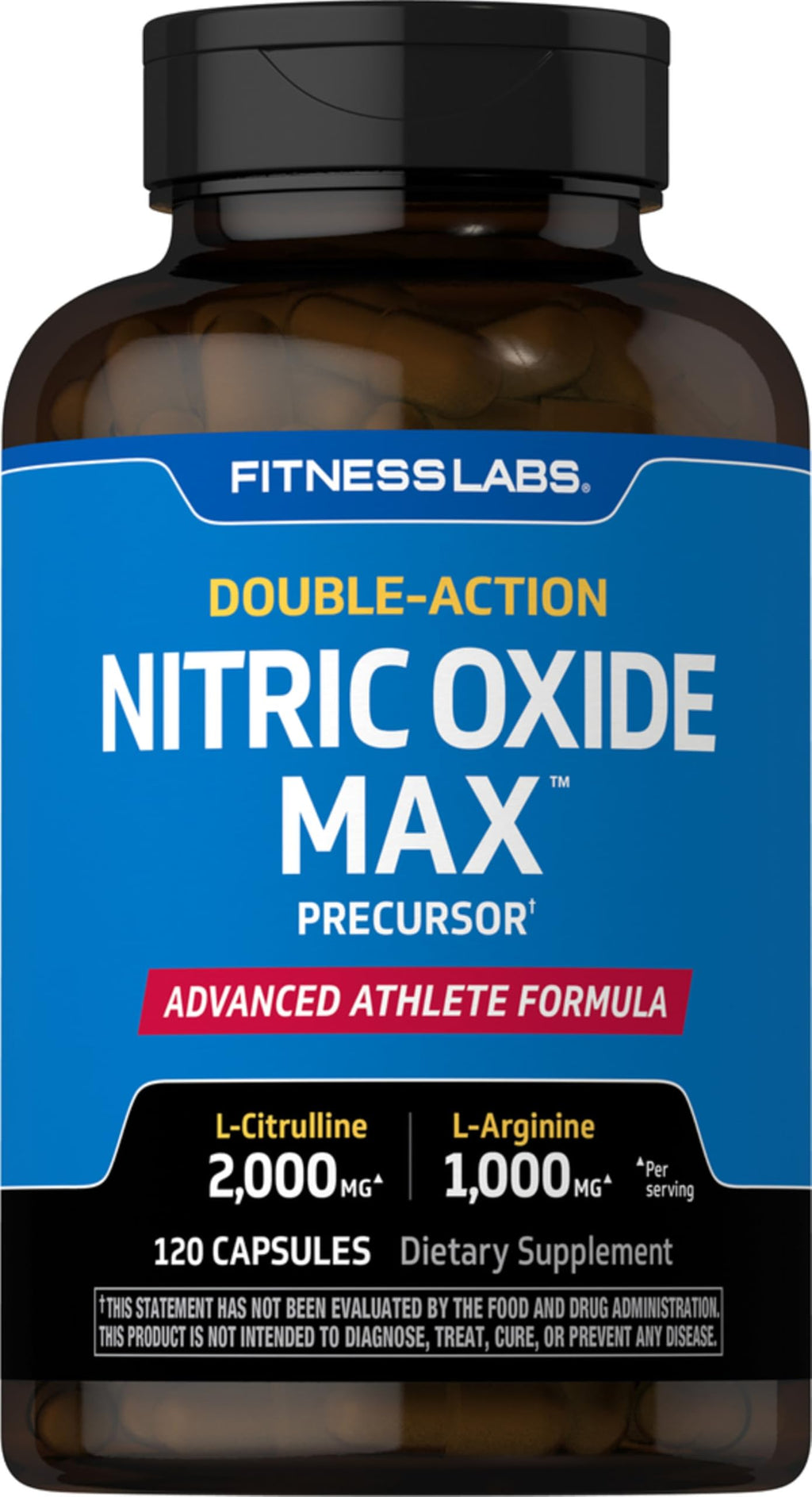 3000mg 120 Capsules Nitric Oxide Supplement with L Arginine and L Citrulline W768932